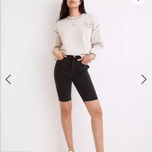 NWT Madewell Roadtripper Supersoft biker shorts in lunar wash
